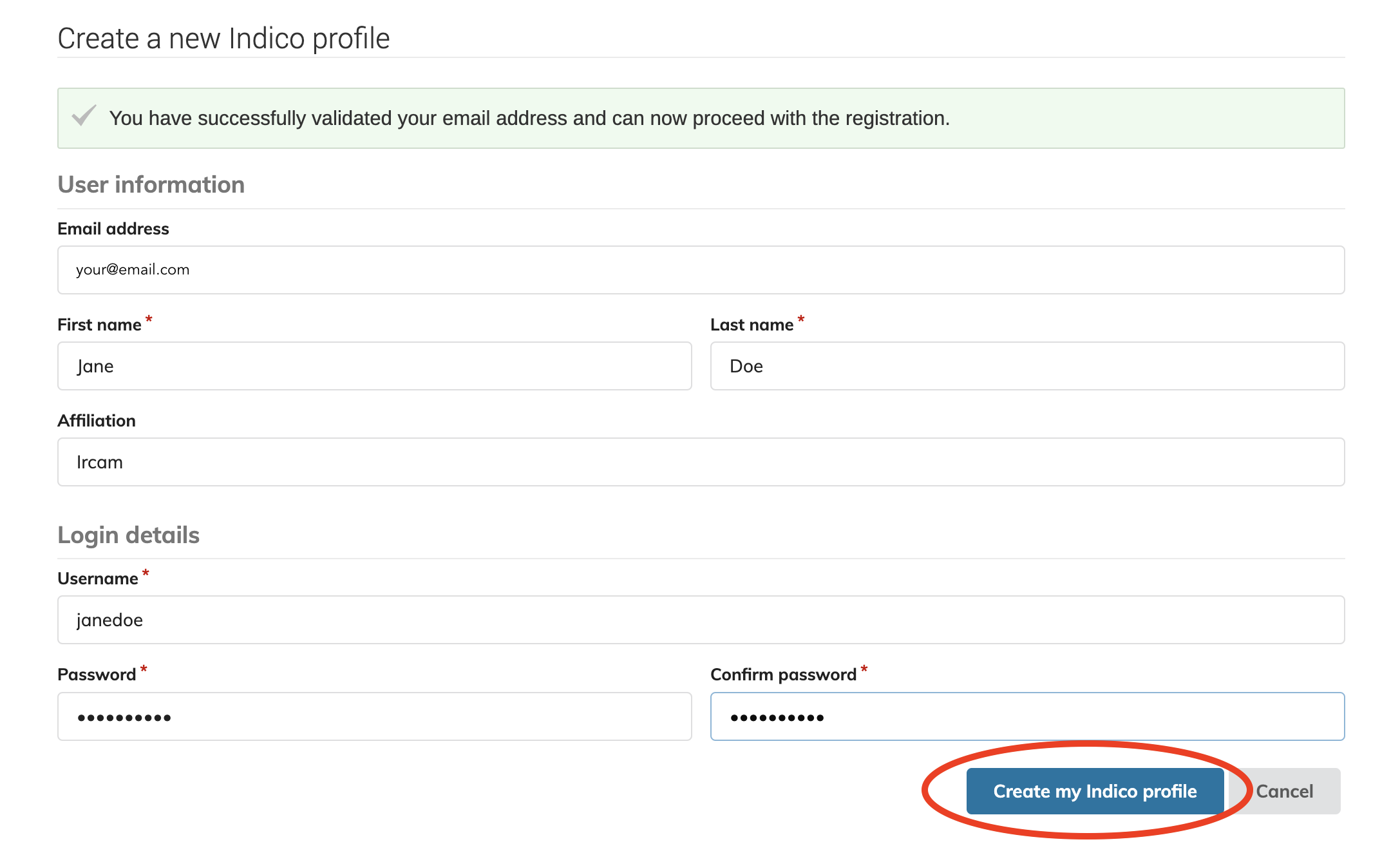 1. creating account - create indico profile.png